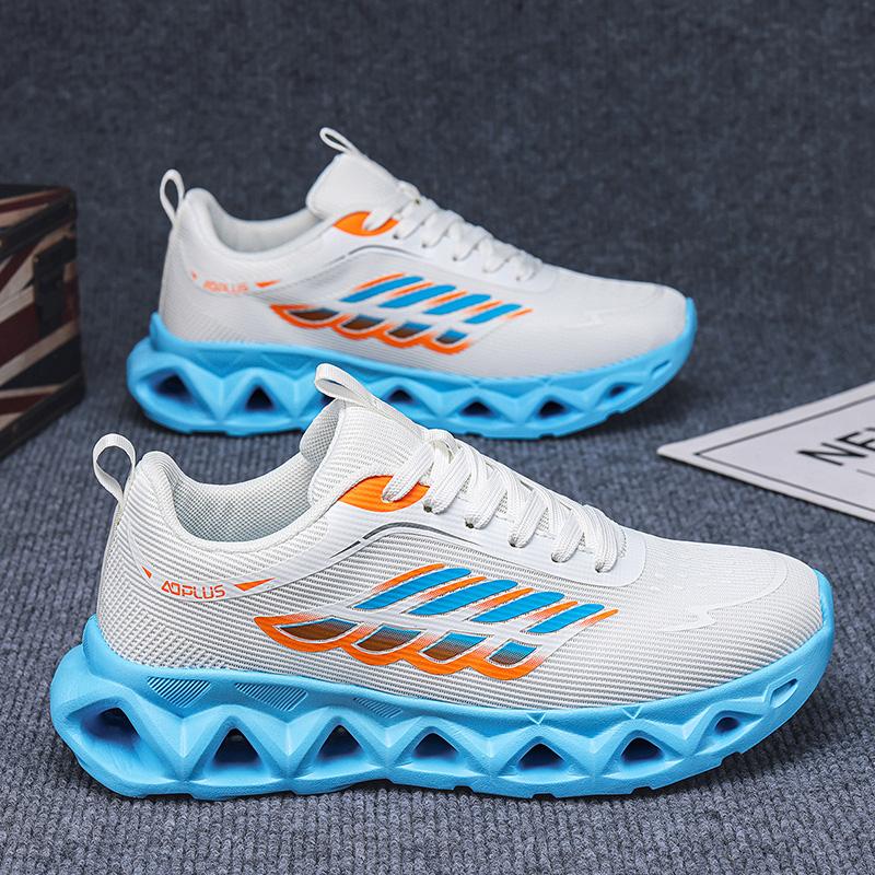 Men's Running Shoes Breathable Cushioning Luxury Shoes Couple Non-Slip Outdoor Sneakers Race Trainer Shoes Mesh Off-road Fashion