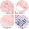 Large Mesh Pencil Case Double Layer Transparent Pencil Pouch, Handheld Multifunctional Cosmetic Bag, Suitable for School Office