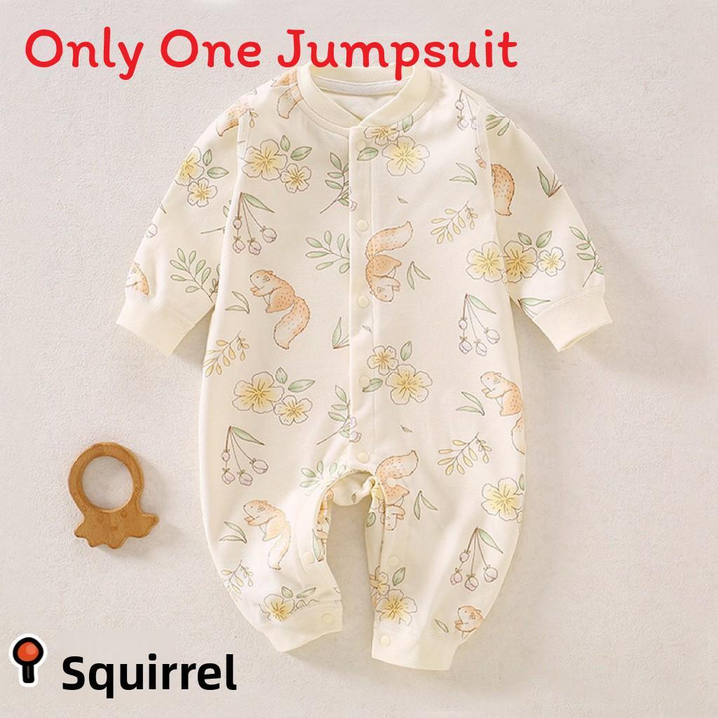 Baby Romper Spring Autumn Cotton Short Sleeve With No Bone Construction For Newborns And Infants