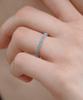 Byhyeres [925 Silber] Blume Silber Türkis Tennisring 1,5 mm (Weiß) Bh7R64723W9