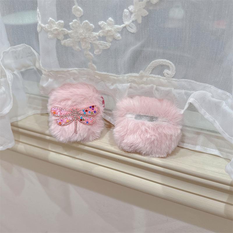 Plush Flash Diamond Dragonfly Suitable for Airpods4 Protective Case Apple Bluetooth Pro2 3rd Generation Earphone Cover Cute Girl