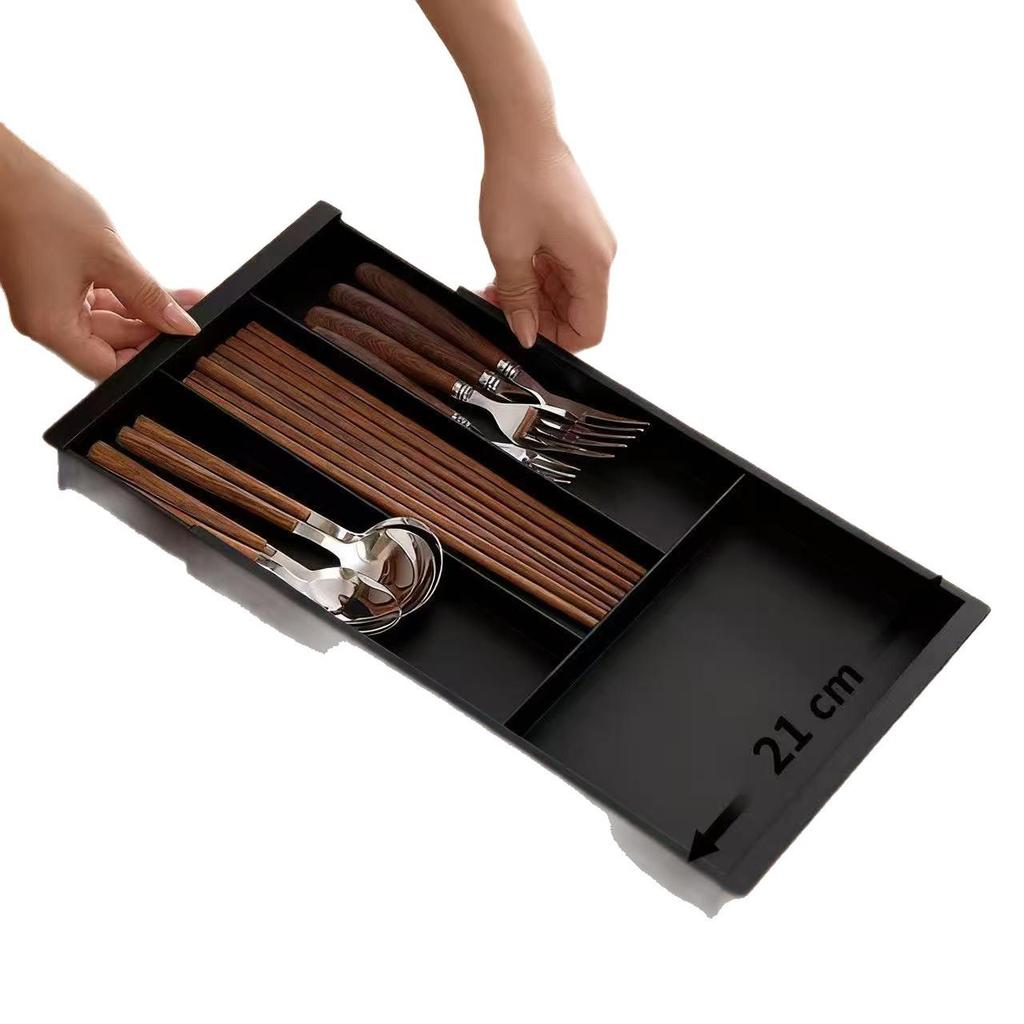 Multi-Functional Detachable Storage Box with Tray | Extendable Compartment Organizer