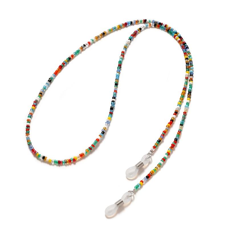 

Fashion Acrylic Men Women Glasses Chain Sunglass Reading Bohe Colored Beaded Chain Mask Lanyard Anti Slip Women s Neck Chain
