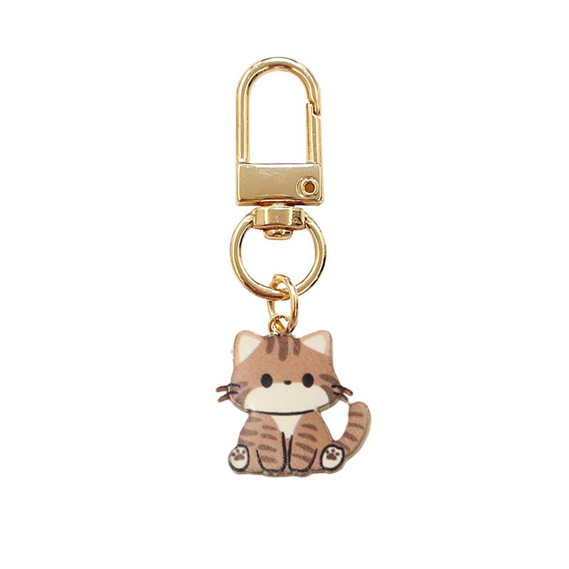 1PC Mini Key Charms Gifts Key Rings Chic Cartoon Pendant Women's Fashion Cat Keychain Cute Multiple Options Available