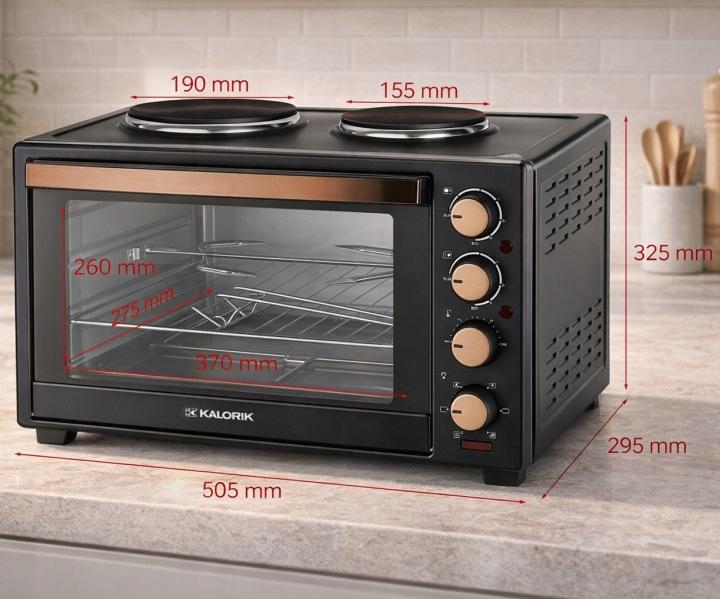 Mini Oven 30l Heating Plates Convection Rotisserie 3300w
