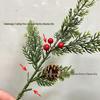 Cypress and Pine Leaf Simulation for Flower Arrangements - 5-Prong Plastic Branches