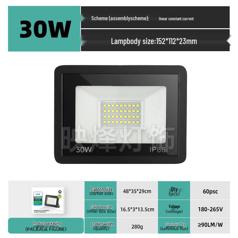 100W Little Apple LED Floodlight - Waterproof Outdoor Light with IP66 Protection