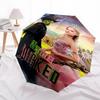 1pc Wicked, Oz Custom Name Automatic Folding Umbrella - Compact 8-Rib Design, Durable Plastic & Iron, Daily Use 045
