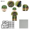 M8238 Us Field Corps Small Particle Building Block Children'S Toy Mortar Map Pig