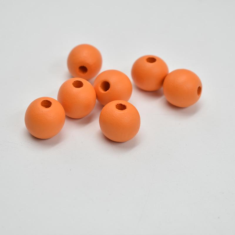 Hewood 16MM Matte Candy Color Round Wood Beads for DIY Jewelry Accessories