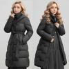Lightweight Fluffy Hooded Jacket Warm Solid Color Casual Coat Medium Length Loose Sports Cotton Fabric High Quality