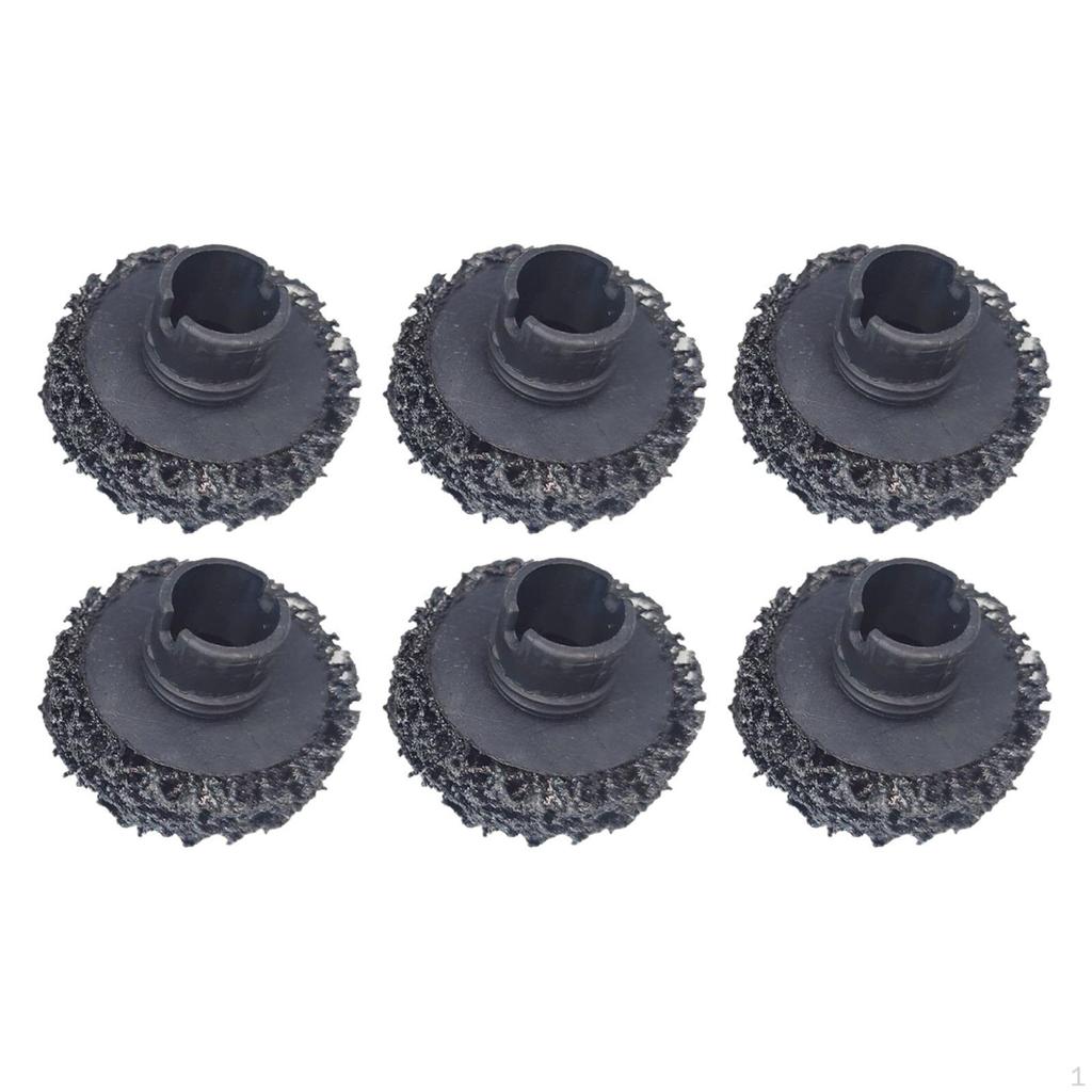 6 Brake Hub Cleaning Discs, Sanding Wheel Care Accessory, Tool for Studs And