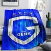 KRC Genk Printed Flannel Blanket, Soft Throw for Bedroom Sofa, Washable, Christmas Present, Great Gift.