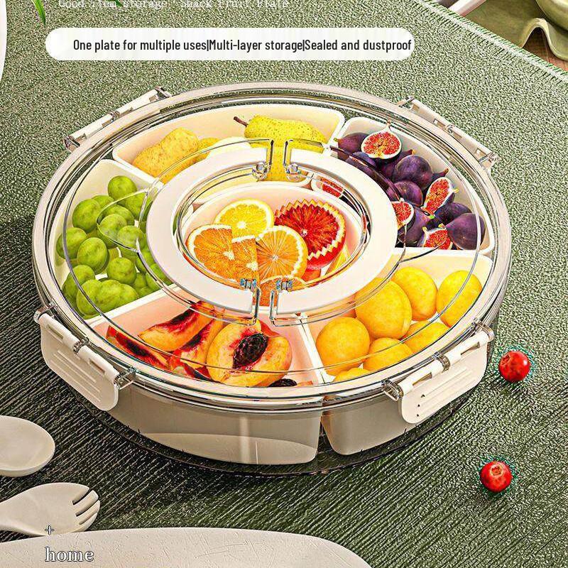 MiaoJie Rotating Six-Compartment Fruit Plate
