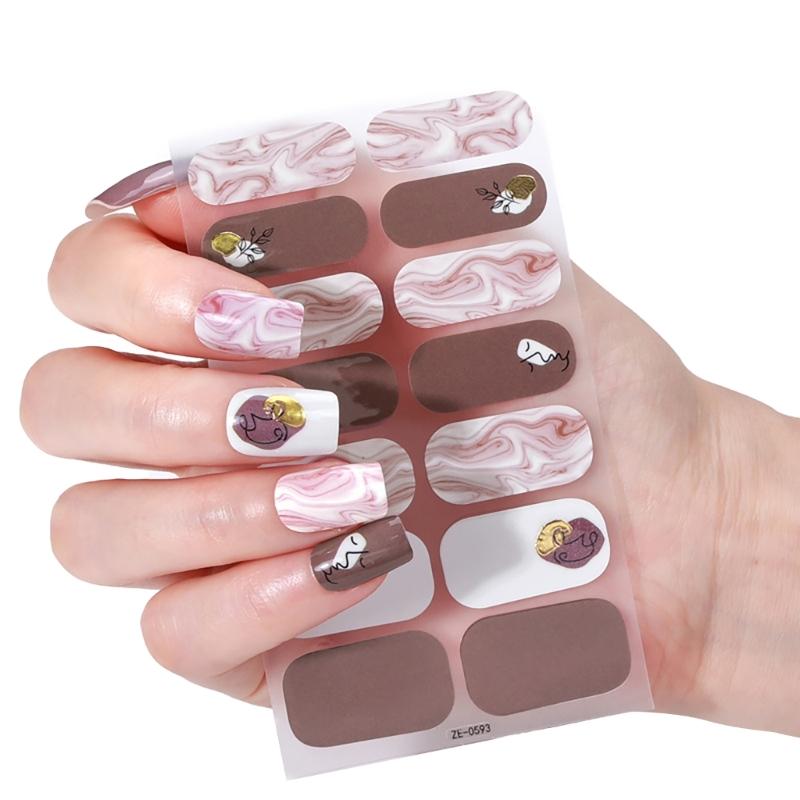 Butterfly Nails Art Sticker Waterproof Gels Nail Strips Nails Polish Sticker Nail Wraps Nails Art Decoration for Woman
