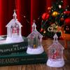 Christmas decoration Santa Claus glowing snow lights Christmas small gifts desktop ornaments