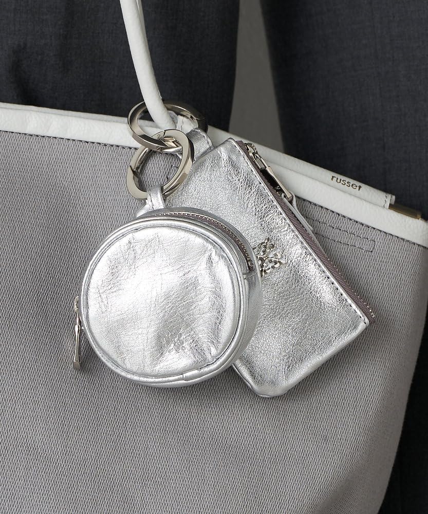 Russet Soft Leather Multi-Case with Carabiner, RUZ1051189A0008, Free, Silver