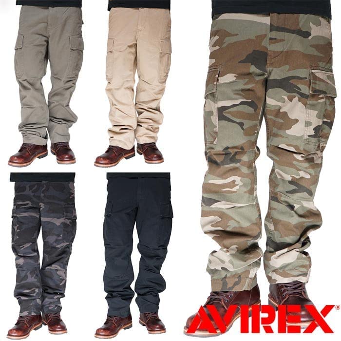 AVIREX BASIC FATIGUE PANTS 6126129 khaki-S