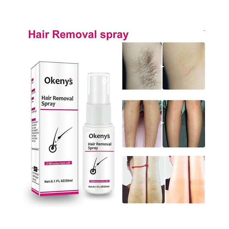3 pcs New Permanent Hair Removal Spray Stop Hair Growth Painless Natural For Men Women