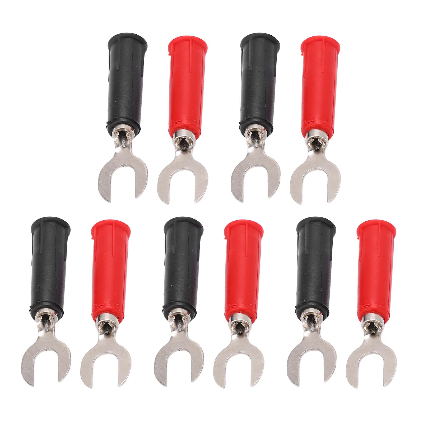 

10 шт. J.20019 6 мм U-образный штекер Высокопрочный U-образный адаптер на штекер типа «банан» с разъемом 4 мм