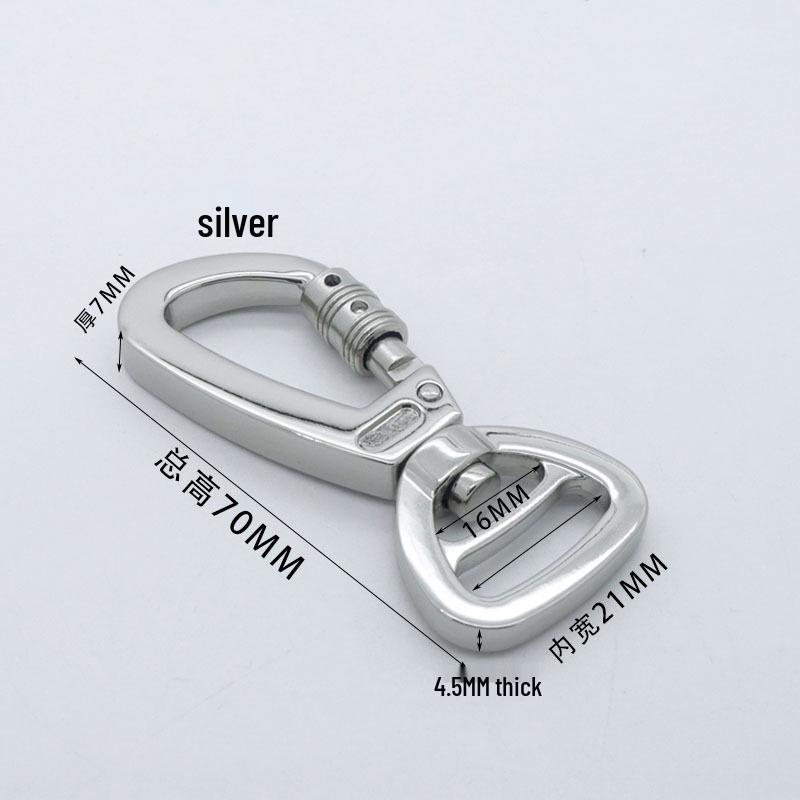 Large Pet Leash Zinc Alloy Hook with Locking Carabiner