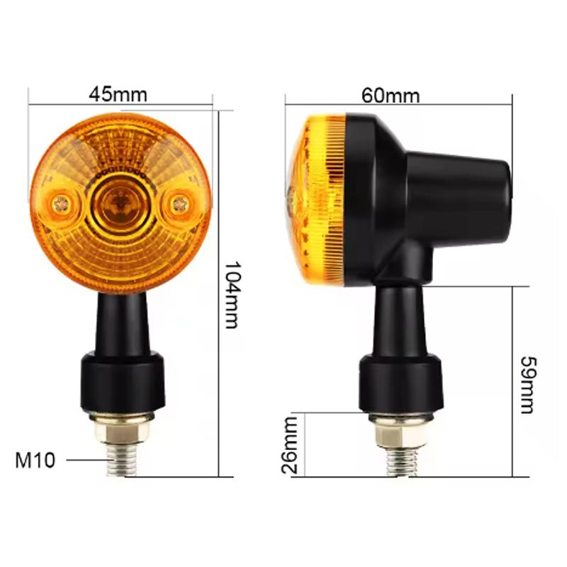 Motorcycle Turn Signals Light Motorbike Front and Rear Signal Lamp For Honda Yamaha Kawasaki Cafe Racer 12V Moto Indicator Lamp