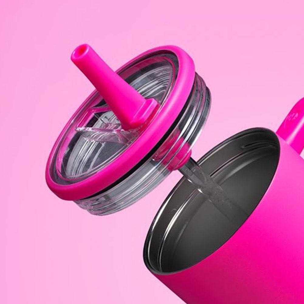 2 Set 40Oz Tumbler Flip Straw Lid Replacement Spill Proof Reusable Tumbler Cover Splash Resistant for Stanley 40oz Mug