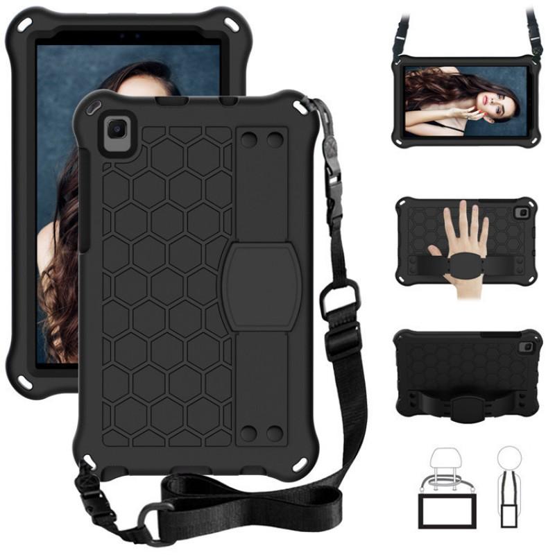 Full Coverage Protective Case With Hand Strap Galaxy Tab A7 Lite T220 T225 2021 Honeycomb Design