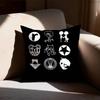 Art Rock Band Radiohead Pillow Case Square DoubleSided Printing Short Plush Sofa Cushion Cover Bedroom Bedside Pillow