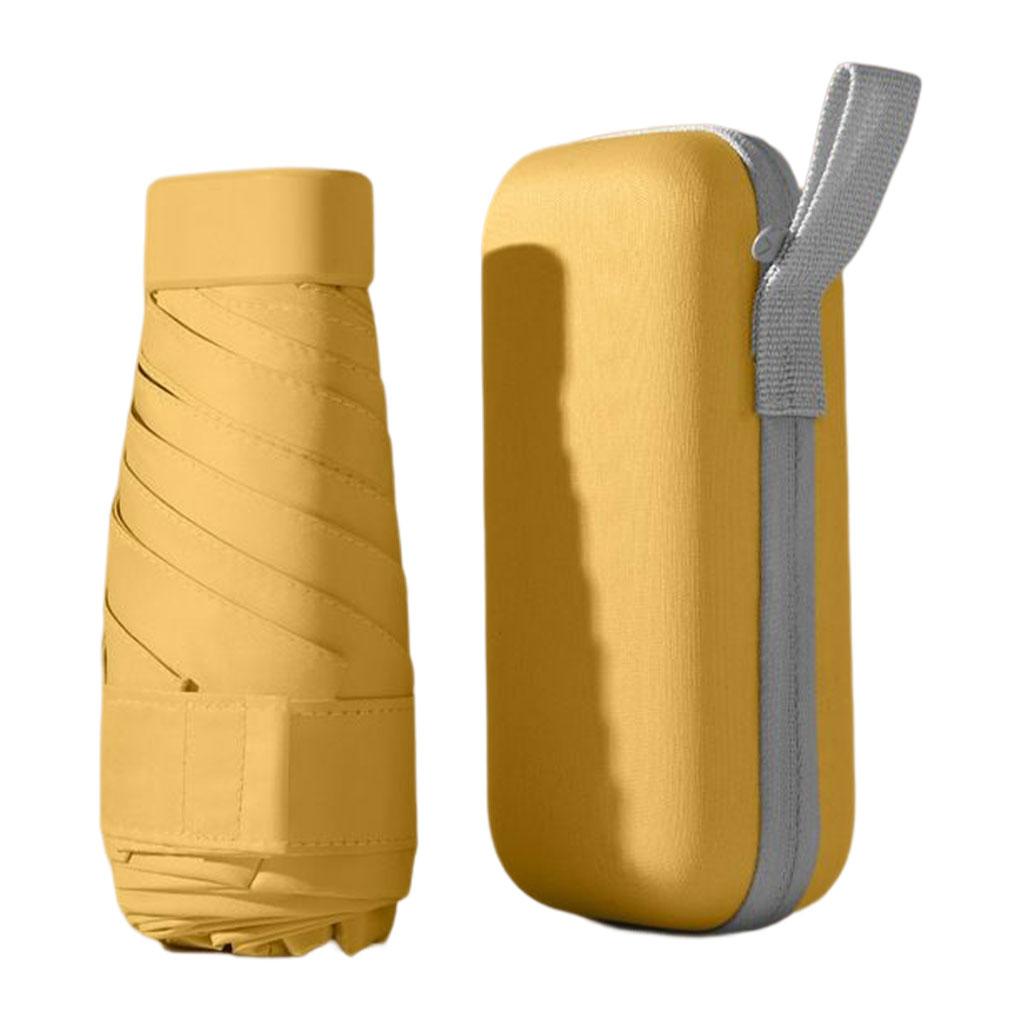 Vinyl 6 Ribs Umbrella 6-Folding Walking Windproof Portable Women Men Rain Protection Adults Foldable Umbrellas Rainy