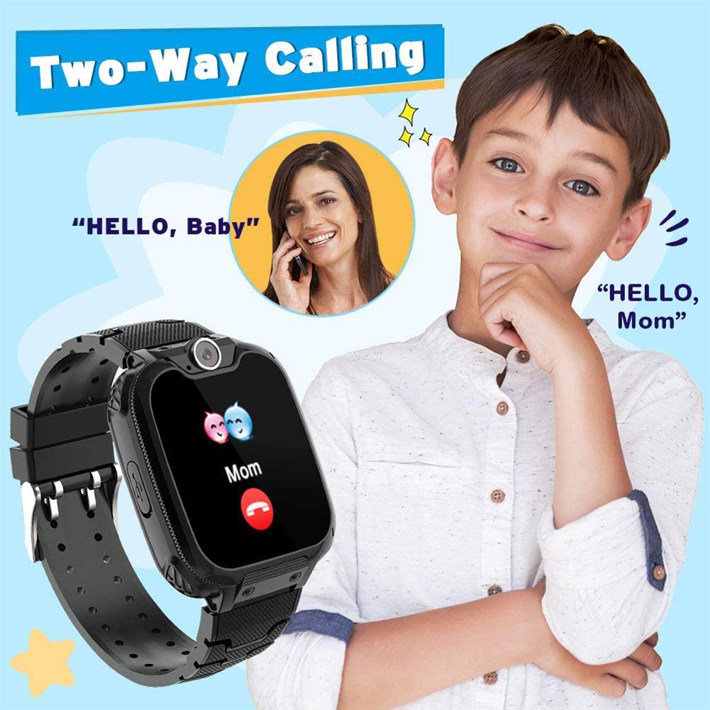 Kids Smart Watch Listen Music Play Games Make Calls Selfie Recorder with 400mAh Battery