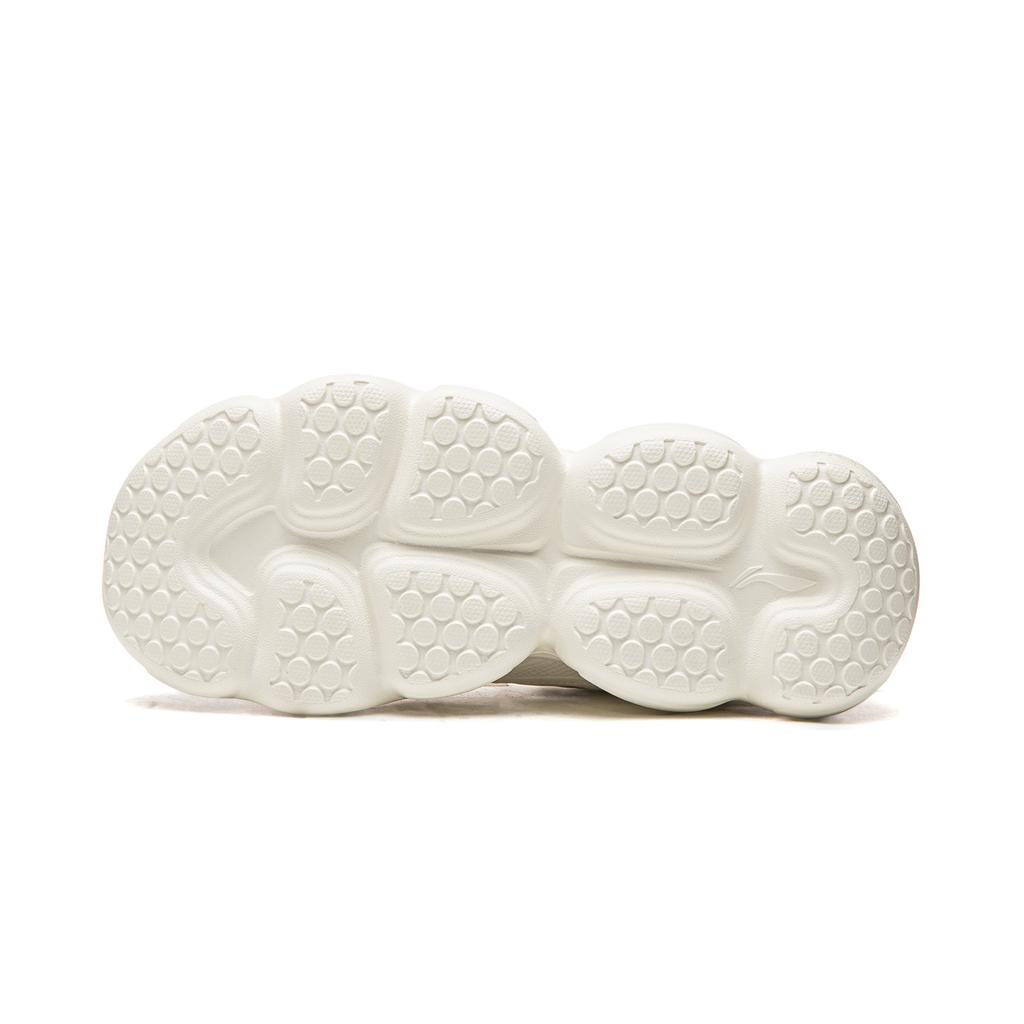 Li Ning Cloud Cushioning Slip Resistant Abrasion Resistant Lightweight Low top Casual Shoes Women's Ivory AGCW104-1