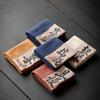Traditional Chinese Cotton Linen Tea Towel Long Rectangular Tea Table Mat Kung Fu Tea Cloth for Gongfu Cha Ceremony Setup