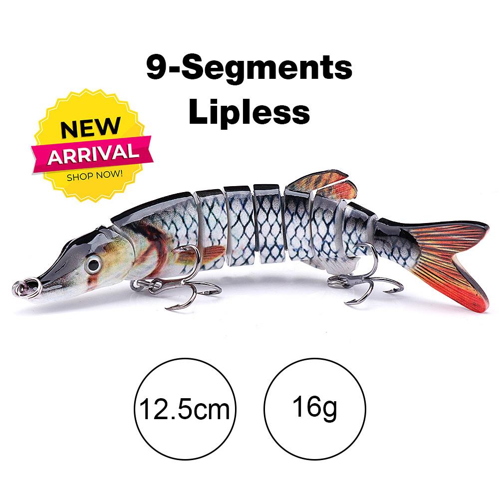 10cm/12.5cm Pike Wobblers for Fishing Artificial Bait Hard Multi Jointed Swimbait Crankbait Lifelike Fishing Lure Tackle