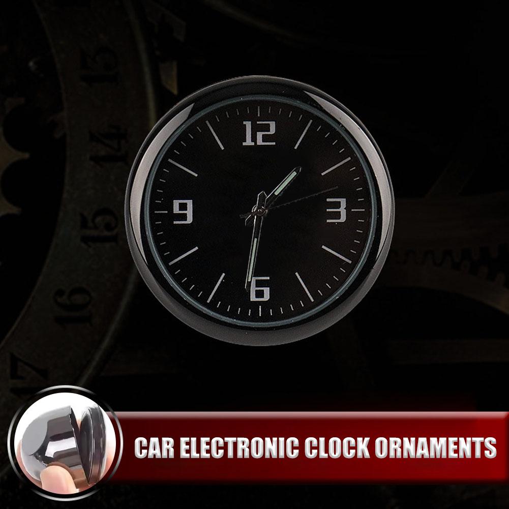 Luminous Car Clock Digital Watch Mechanics Quartz Clocks Car Ornament Timetable Clock Electronic Clock for Dashboard Vent Mount