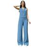 In Stock 2024 Summer Women's High-End Casual Two-Piece Set: European and American Style Long Pants