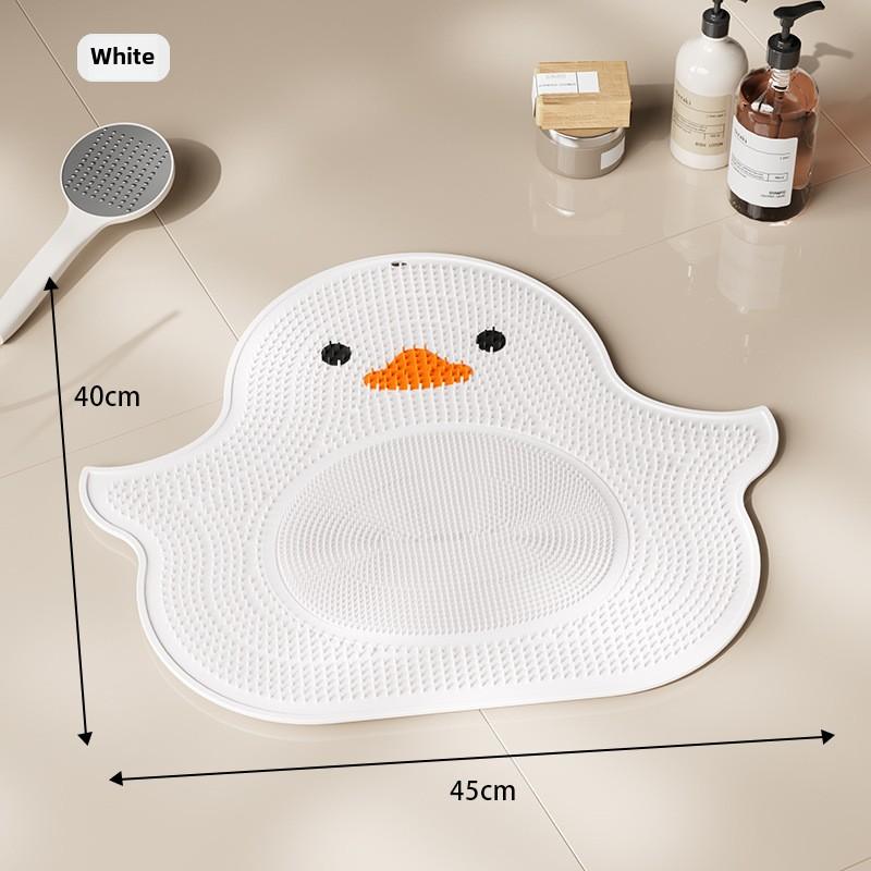 Almohadilla de masaje de silicona con forma de panda para baño, antideslizante, para frotar la espalda, instrumento divino para lavar los pies, piel muerta, almohadilla para el suelo de la ducha