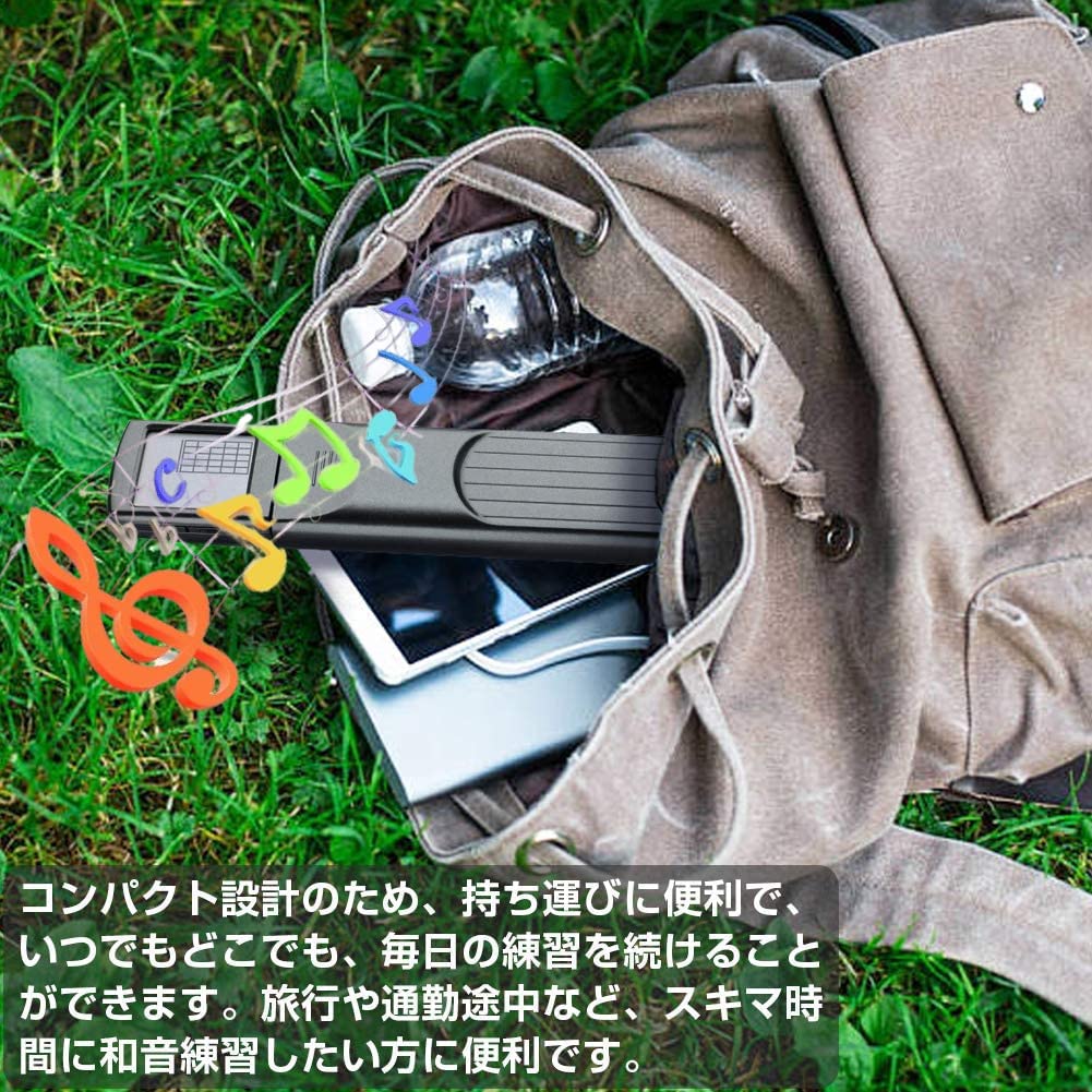 Pocket Guitar Chord Trainer, Rotatable, Lightweight, Portable, Noiseless, Interference-Resistant, 6-String Guitar Practice Tool with Chord Chart