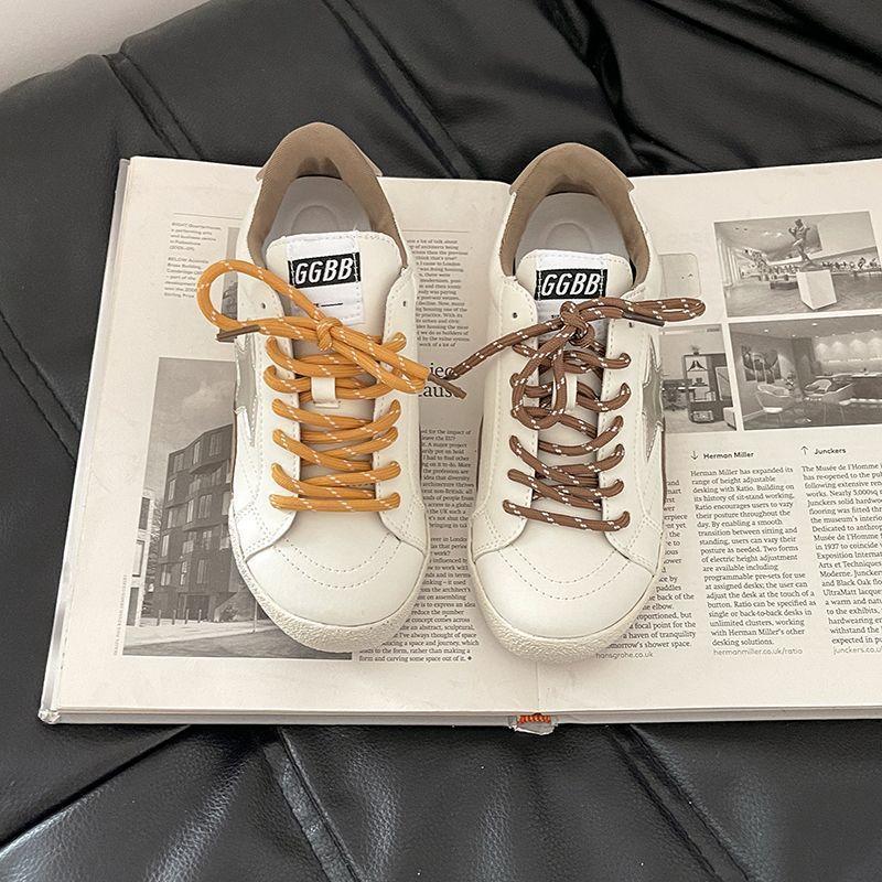 

Нишевая спортивная обувь осень и зима универсальная ретро немецкие тренировочные кроссовки звезда маленькие грязные кроссовки женские мягкая подошва повседневные кеды женские модные 40 белый