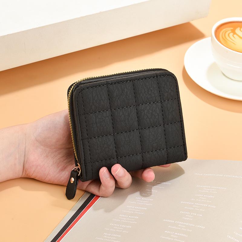 

Женский весенний корейский стиль вышитый короткий кошелек на молнии