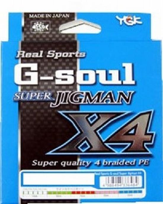 

PE Line Super Jigman X4 200m 18lb 5 colors X-Braid G-Soul #1 4-strand