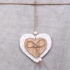 Wooden Heart Shaped Pendant for Indoor and Outdoor Decoration Room Hanging Ornament Handmade Wall Art Accessories