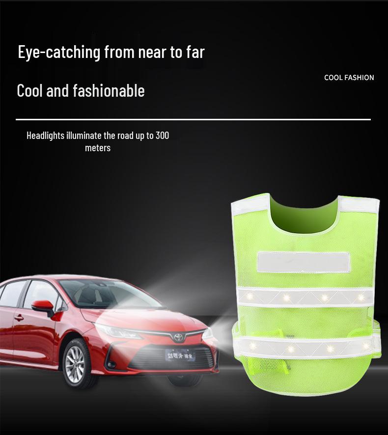 LED-blinkende reflektierende Weste für die Sicherheit beim Nachtfahren