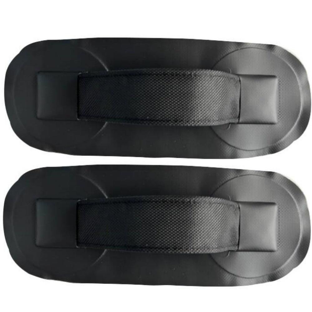 

2 шт. Ручка для перенесення каяка, надувні човни, ПВХ ремінець, ручка, латки для підлокітника - Білий 2pcs чорний