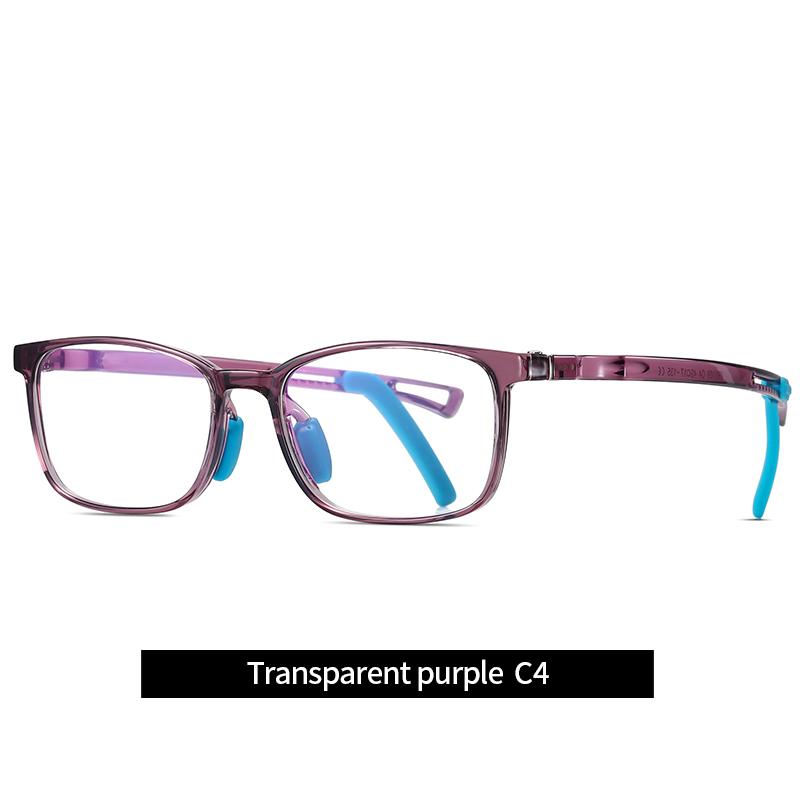 

Juniors Blue Light Blocking Glasses TR90 Silicone Optic Myopic Hyperopia Glasses Frame Rectangle Custom Prescription Eyeglasses