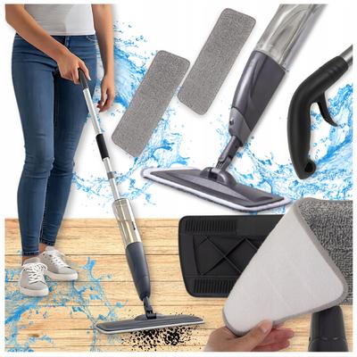 Super Mop With Sprayer Microfiber 41Cm 600Ml+2 Pads Movable Head