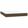 Vidaxl Letto Continentale Con Materasso, Marrone, Tessuto, 140X190 Cm