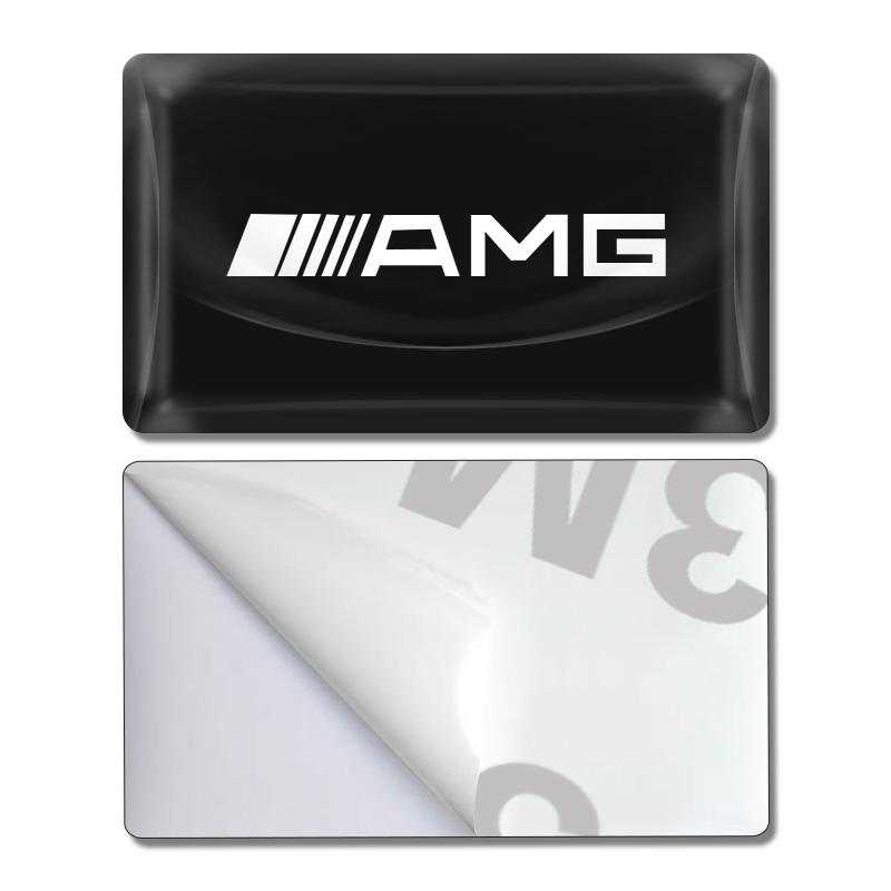 2/5/10Pcs Carbon Fiber Steering Wheel Car Logo Emblem 3D Stickers For Mercedes Benz AMG GLE GLS GLC CLA GLB ML C500 C200 C300 W204 W206 W205 W212 W203