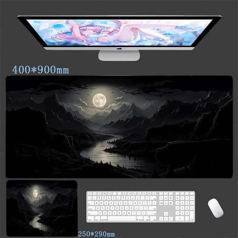 Ink Landscape Mouse Pad Large Computer Office Game Table Mats XXL Rubber Anti-slip New Gaming Keyboard Mousepads Long Desk Mat