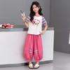 Girls' Summer Fashion 2026 Two-Piece Set: Stylish and Casual Outfit for Middle and Big Kids